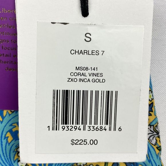 NWT Onia Mens Small Charles 7 Swim Trunks Floral Coral Vines Liberty Lined $225 - Picture 4 of 16